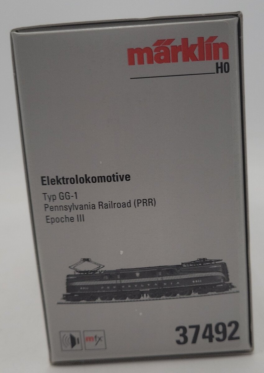 Marklin 37492 HO Scale Pennsylvania GG-1 Electric Locomotive #4911 w Digital LN/Box