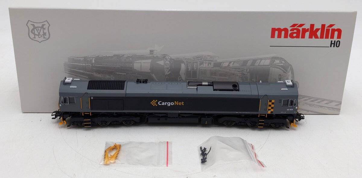 Marklin 39063 HO Scale Cargo Net Class 66 Diesel Locomotive EX/Box