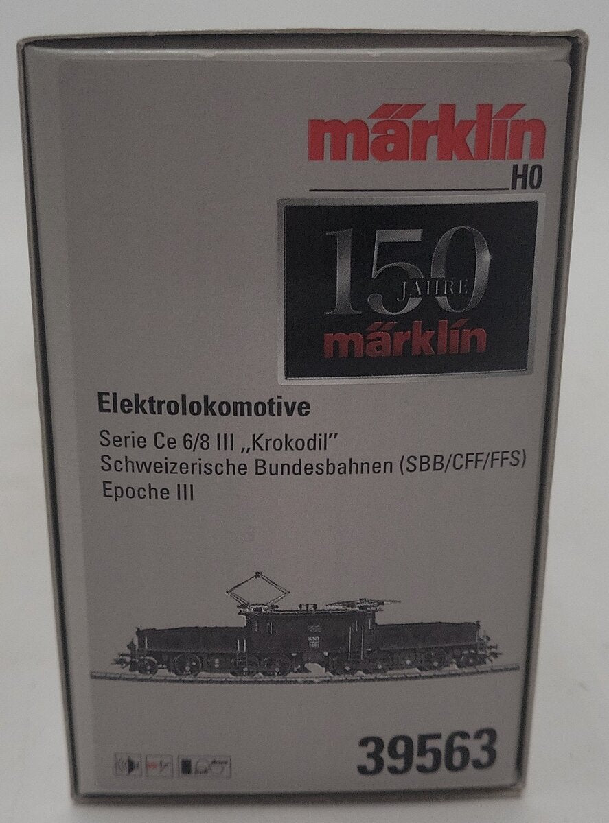 Marklin 39563 HO Scale Swiss Federal Railways Class Ce 6/8 III Crocodile LN/Box