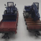 Marklin 45081 HO Scale German Railroad Flat Cars w/ Heavy Machinery LN/Box