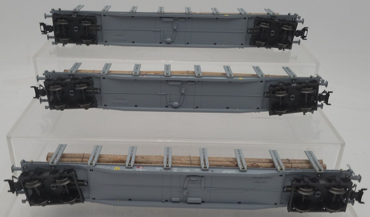 Marklin 47149 HO Scale Wood Transport Car Set (Set of 3) LN/Box