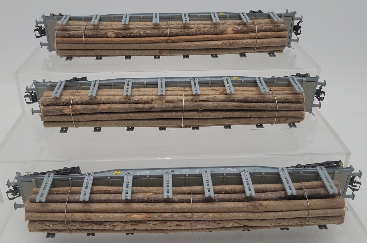 Marklin 47149 HO Scale Wood Transport Car Set (Set of 3) LN/Box