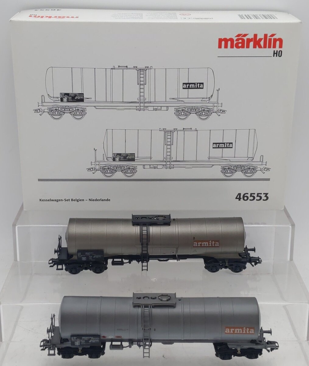 Marklin 46553 HO Scale Belgium Tank Car Set LN/Box