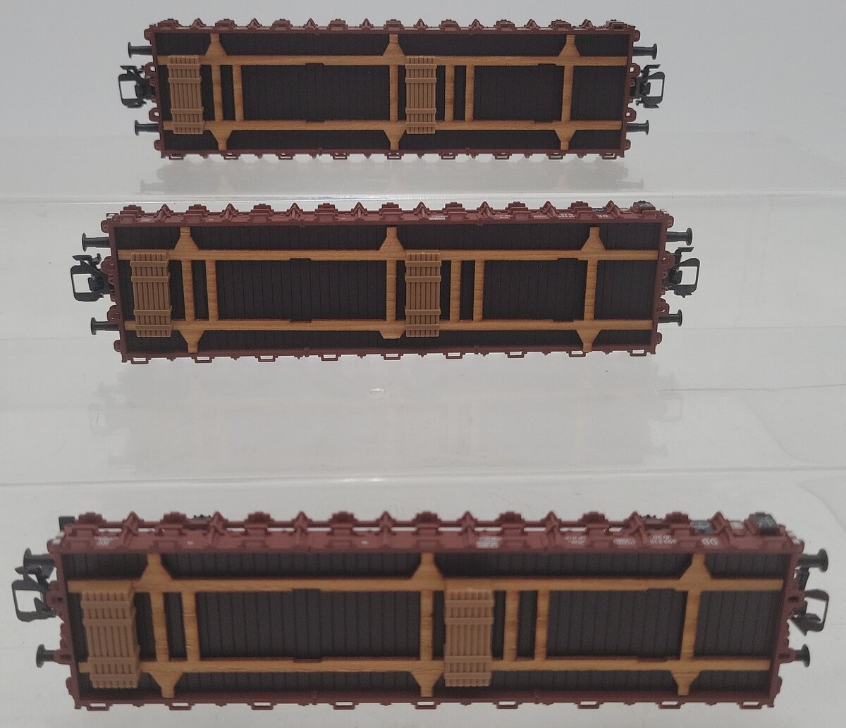 Marklin 46400 HO German Federal Railroad DB Rr 20 2-Axle Stake Car 3-Pack LN/Box