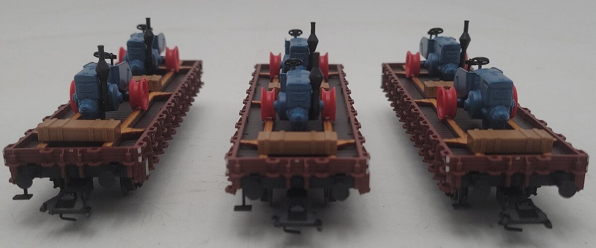 Marklin 46400 HO German Federal Railroad DB Rr 20 2-Axle Stake Car 3-Pack LN/Box
