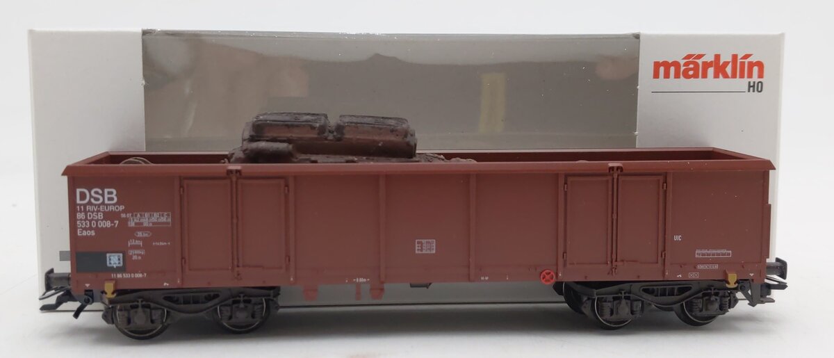 Marklin 46906.001 HO Scale High Side Gondola w/ Marine Scrap Load EX/Box