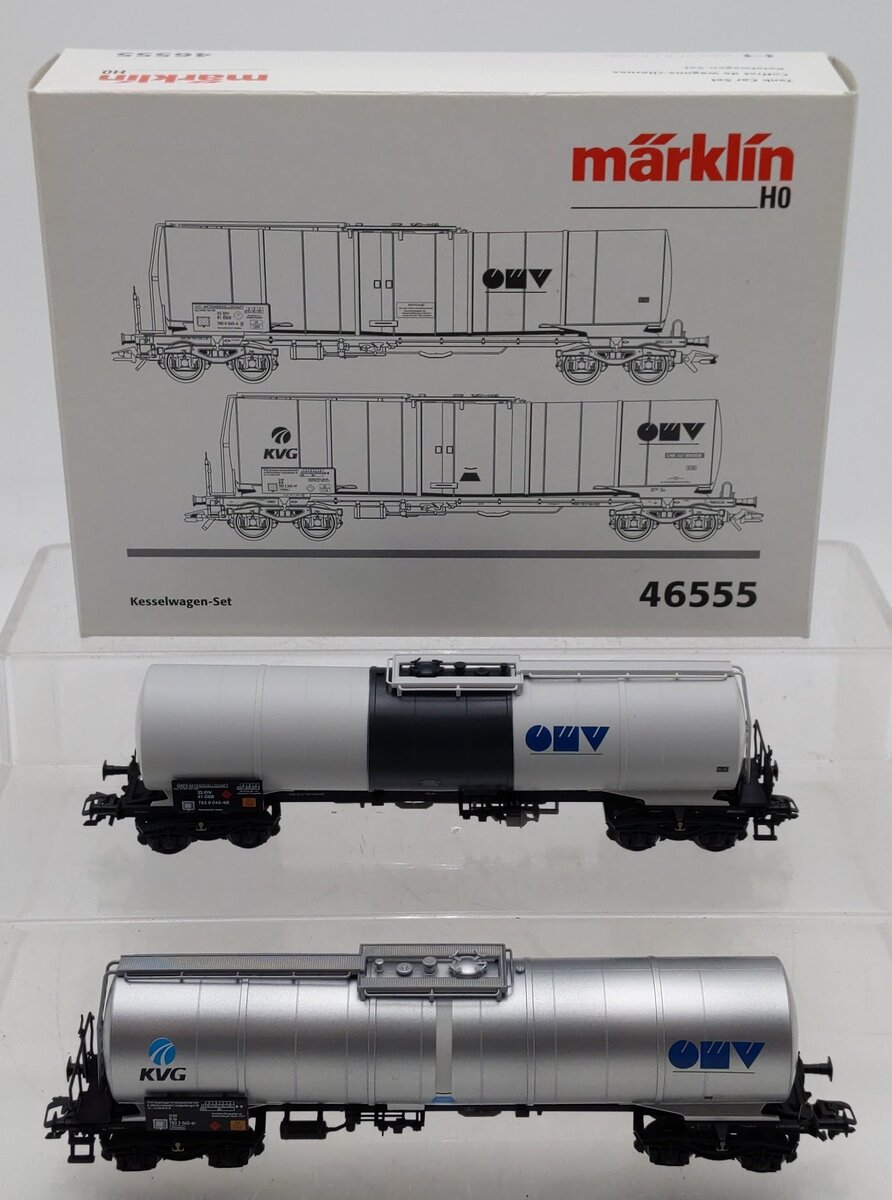Marklin 46555 HO Scale KVG Tank Cars (Set Of 2) LN/Box