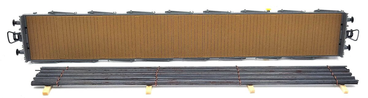 HAG 352-70 028 HO Scale SBB Flatcar w/ Steel Rail Load LN/Box