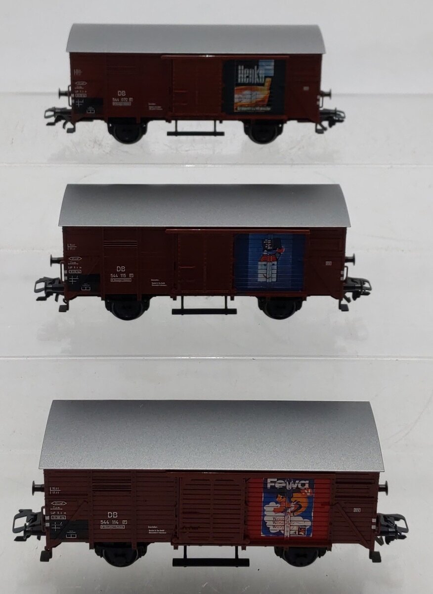 Marklin 48789 HO Scale DB "Historic Brands" Boxcars (Set Of 3) LN/Box