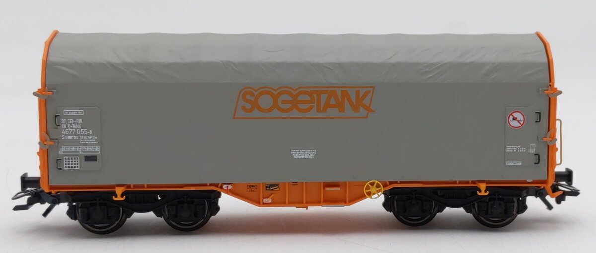 Marklin 47204 HO Scale Sogetank Sliding Tarp Car EX/Box
