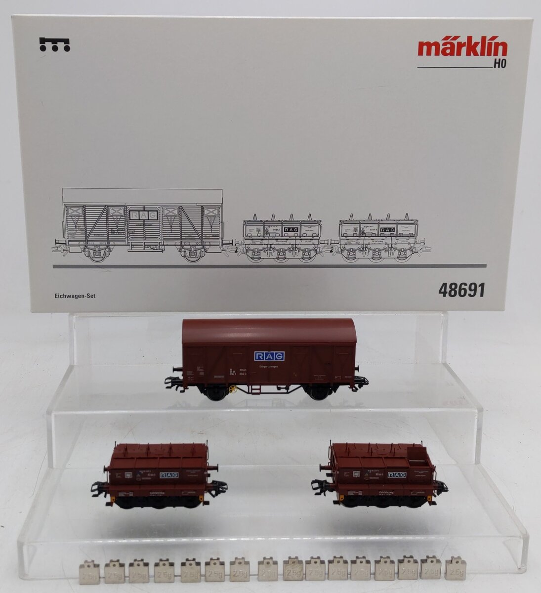 Marklin 48691 HO Scale Weighing Scale Car Set EX/Box