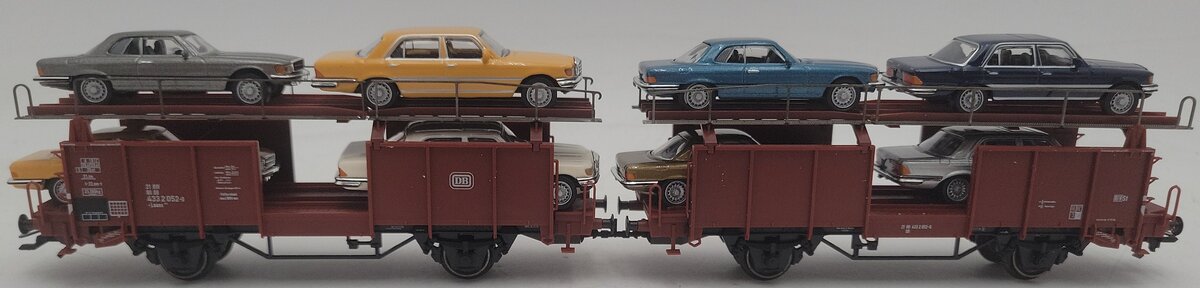 Marklin 47126 Auto Transport Car w/ 8 Automobiles LN/Box