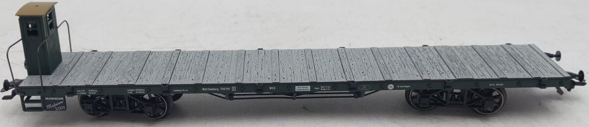 Marklin 48001 HO WEG 2001 Museum Flat Car w/ Load LN/Box