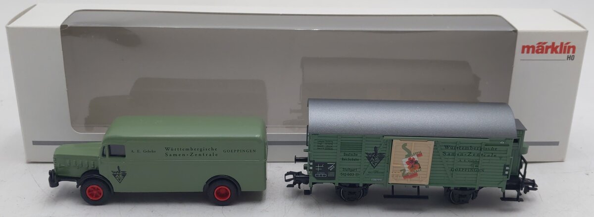 Marklin Museum 2005 HO Freight Car w/Truck Set LN/Box
