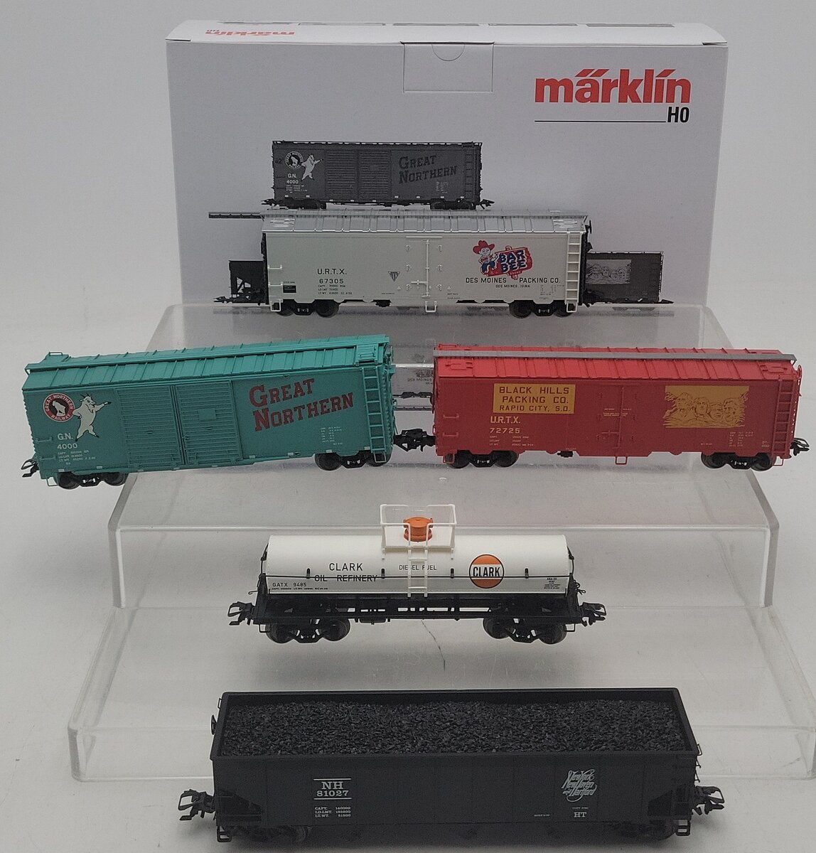 Marklin 45645 HO American Freight Car Set - 3-Rail - Ready to Run