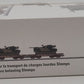Marklin 48795 HO Danish State Railways Type Slmmps Heavy-Duty Flat 3-Car Set