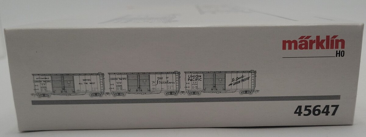 Marklin 45647 HO Union Pacific Double-Door Boxcar (Set of 3) LN/Box