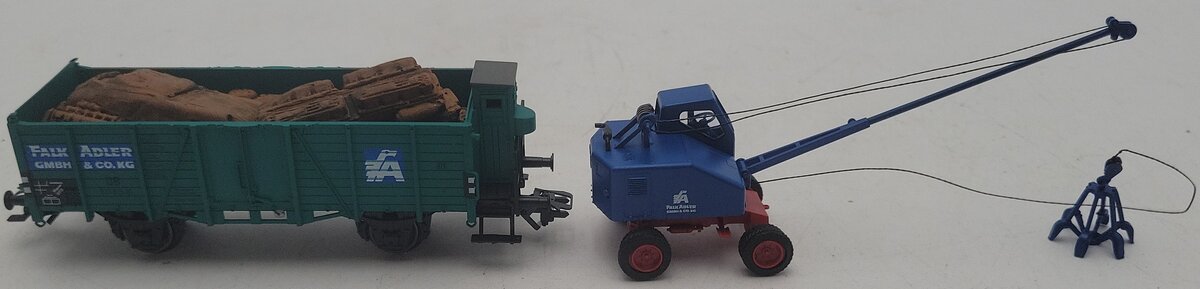 Marklin 48115 HO Scale 2015 Museum Gondola & Crane Set LN/Box