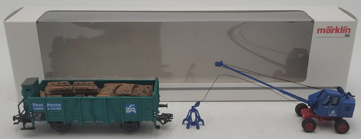 Marklin 48115 HO Scale 2015 Museum Gondola & Crane Set LN/Box