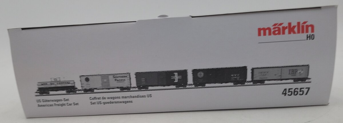 Marklin 45657 HO American Freight Car Set - 3-Rail - Ready to Run LN/Box