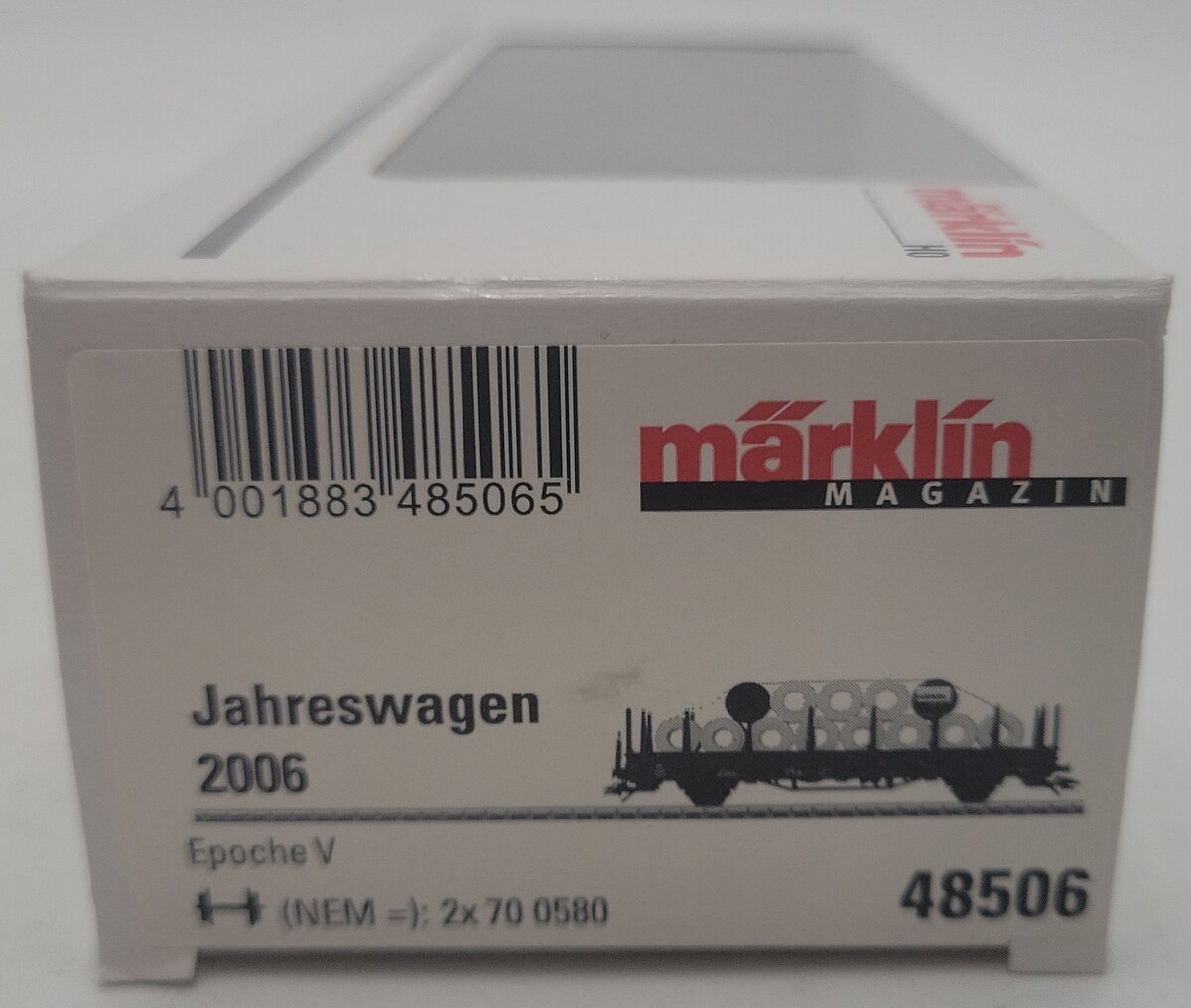 Marklin 48506 HO Scale Marklin Magazine Paper Roll Freight Car Carrier LN/Box