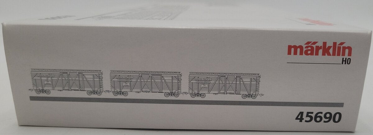 Marklin 45690 HO Scale Union Pacific Stock Car (Set of 3) LN/Box