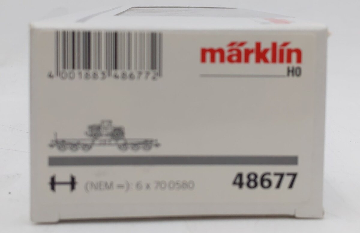 Marklin 48677 HO Scale DB Flatcar w/Car Load EX/Box