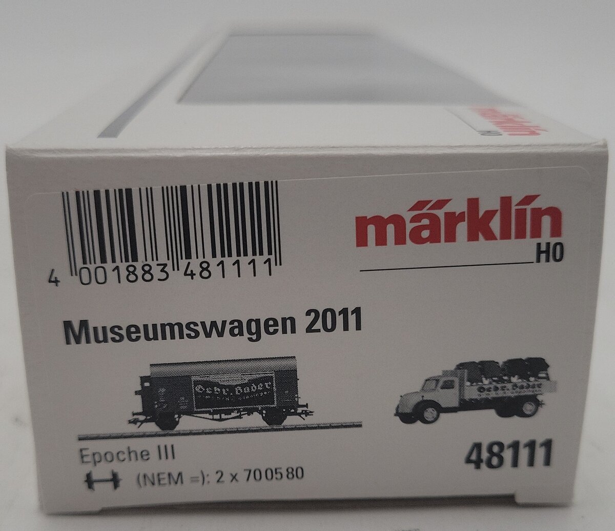 Marklin 48111 HO 2011 Marklin Museum Car LN/Box
