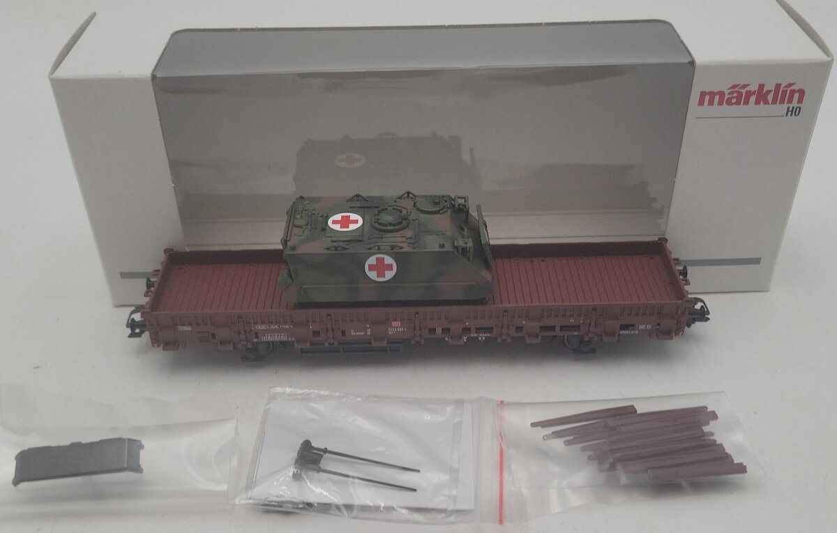 Marklin 48696 HO Scale 1 Type KBS 443 Stake Car LN/Box