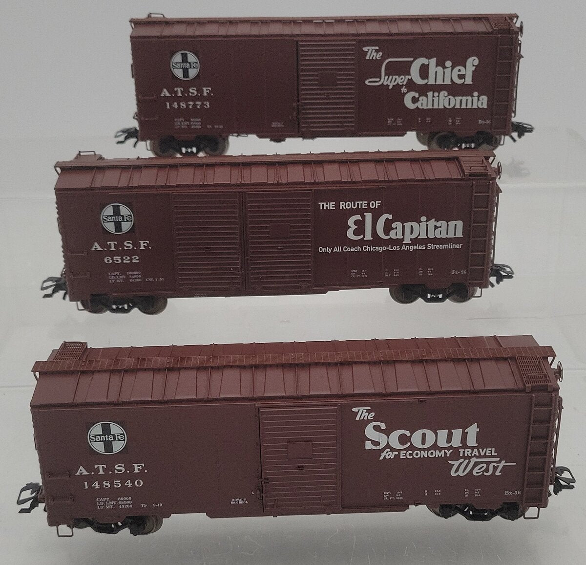 Marklin 45651 HO Scale Santa Fe 40' Boxcar Set LN/Box