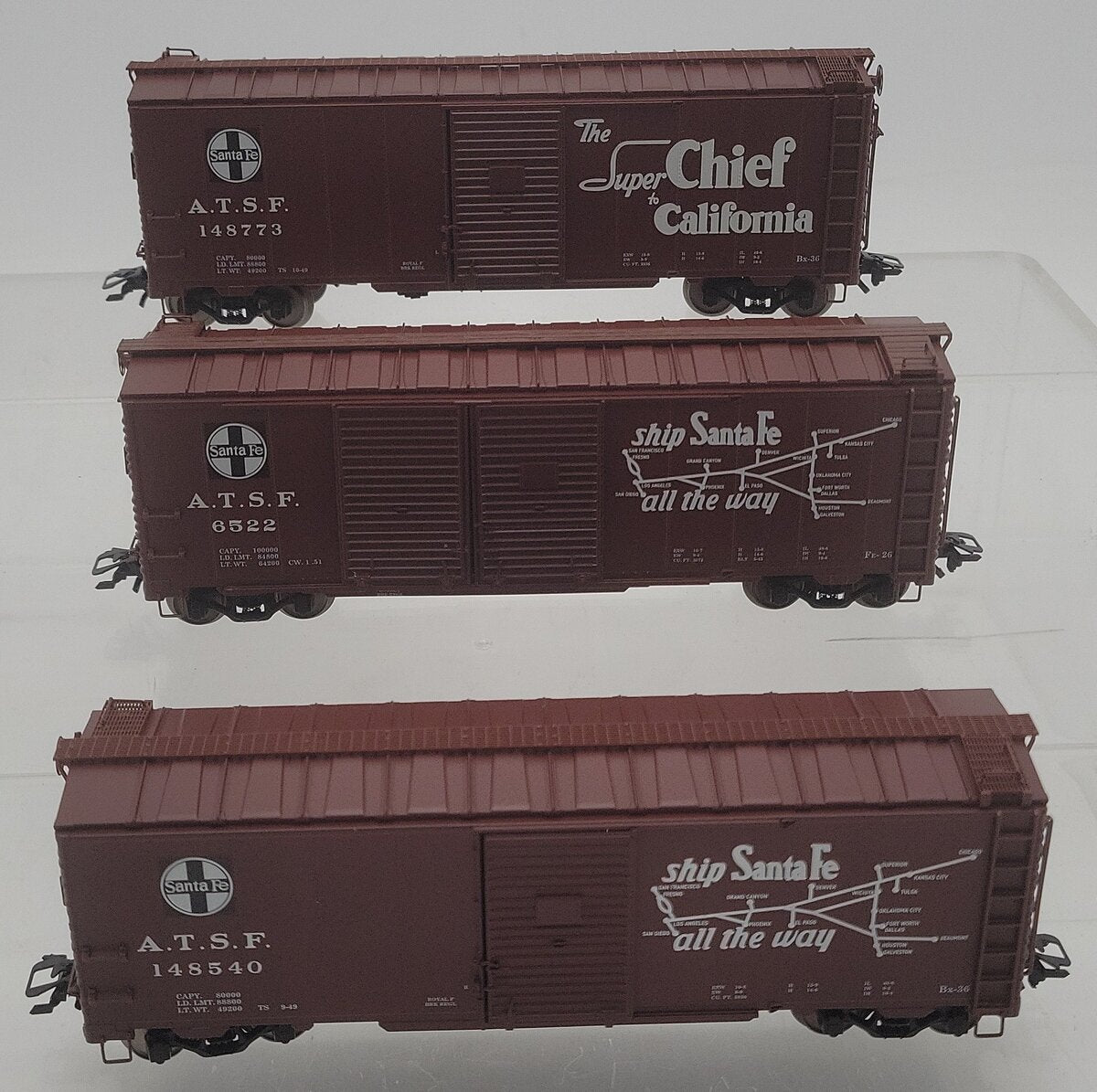 Marklin 45651 HO Scale Santa Fe 40' Boxcar Set LN/Box