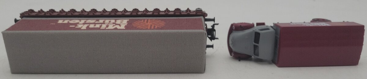 Marklin 48112 HO Mink-Bursten Flatcar with Container and Delivery Truck LN/Box