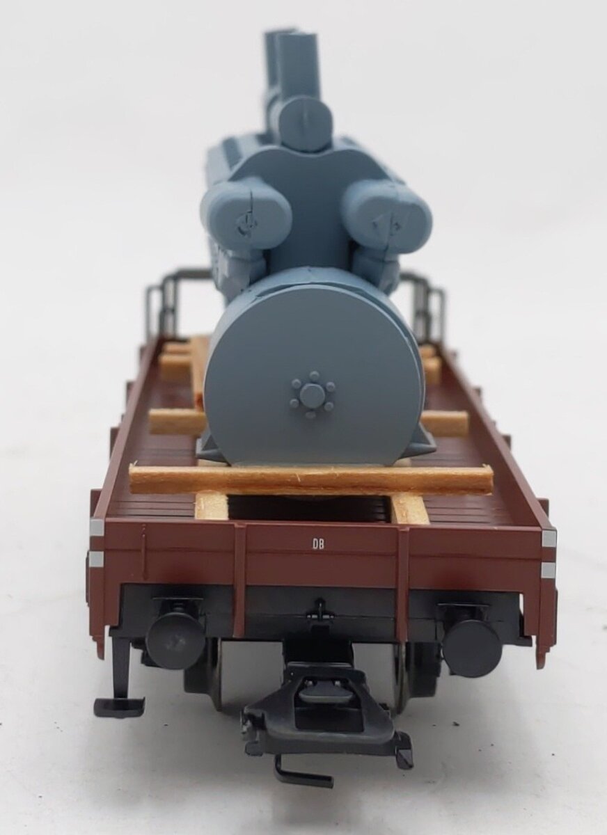 Marklin 46075 HO Scale DB Low Side Car w/Motor Load EX/Box
