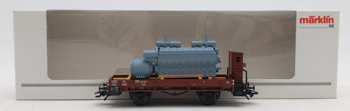 Marklin 46075 HO Scale DB Low Side Car w/Motor Load EX/Box