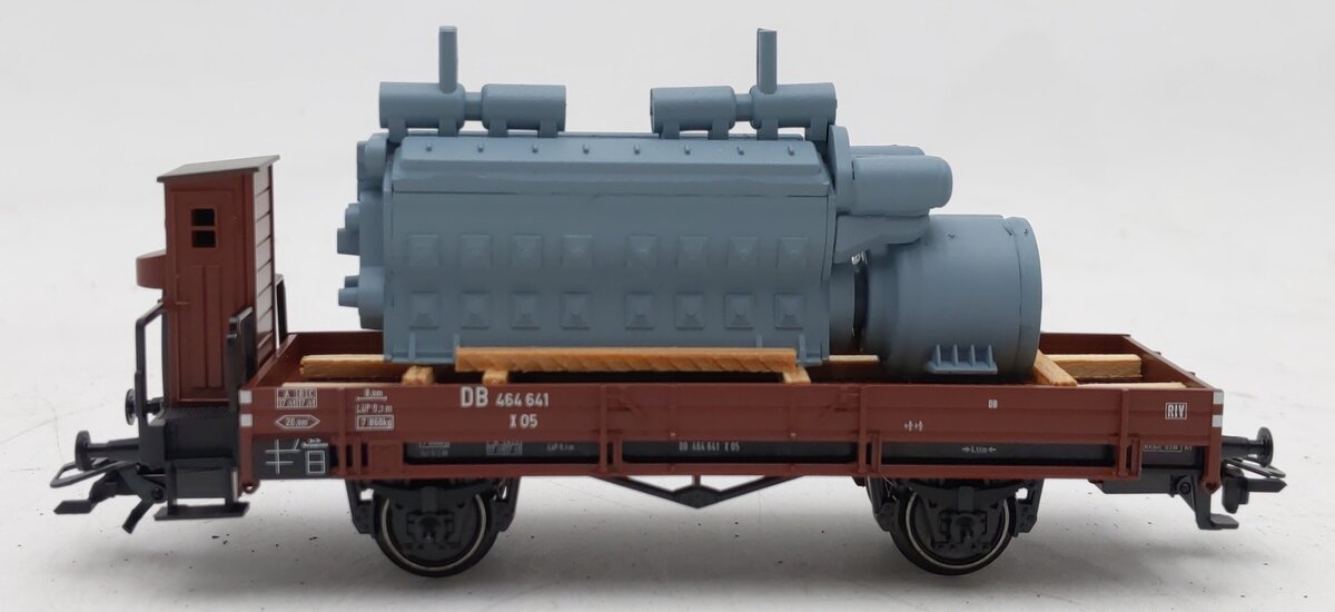 Marklin 46075 HO Scale DB Low Side Car w/Motor Load EX/Box