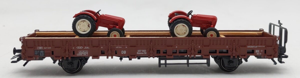Marklin 46977 HO Scale DB Low Side Gondola w/Tractor Load EX/Box