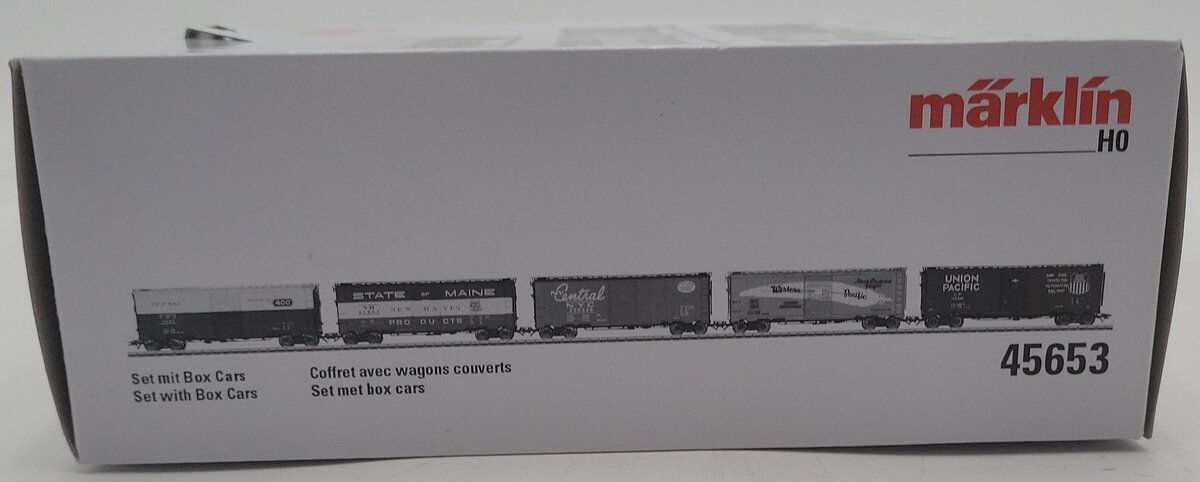 Marklin 45653 HO Scale Boxcars (Set of 5) LN/Box