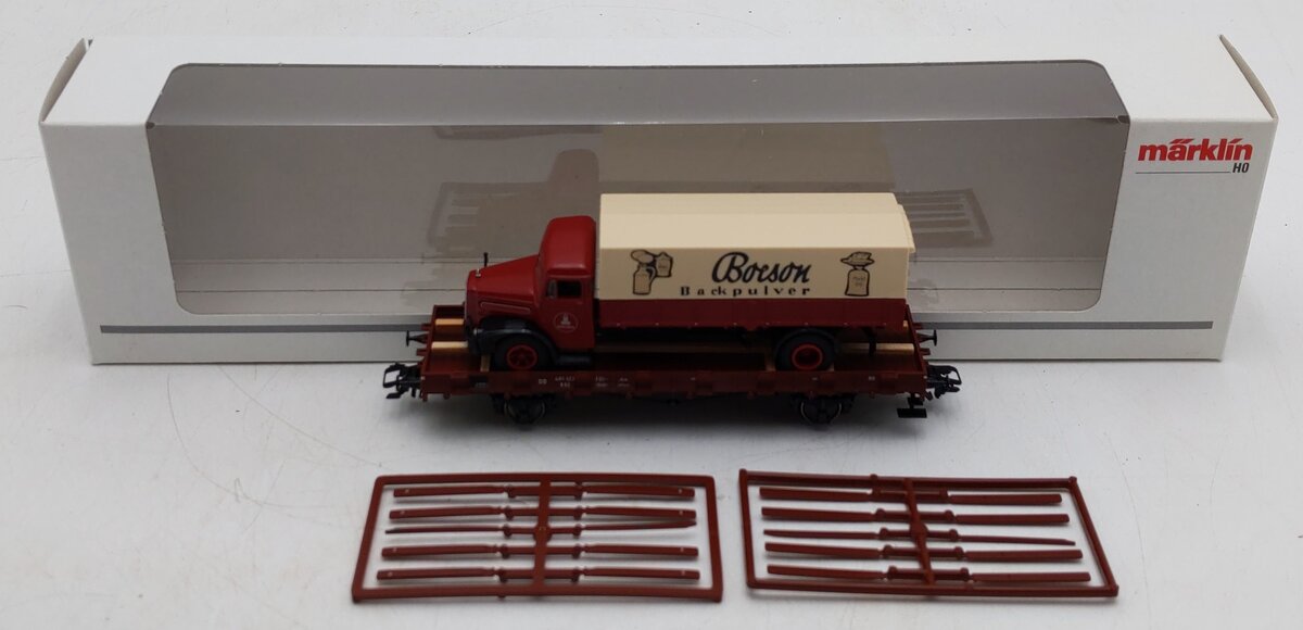 Marklin 46361 HO Scale DB Flatbed with Truck LN/Box
