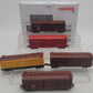 Marklin 45655 HO Scale 5-Car Stock Car Set - SP. RI, MKT, GN & ATSF LN/Box