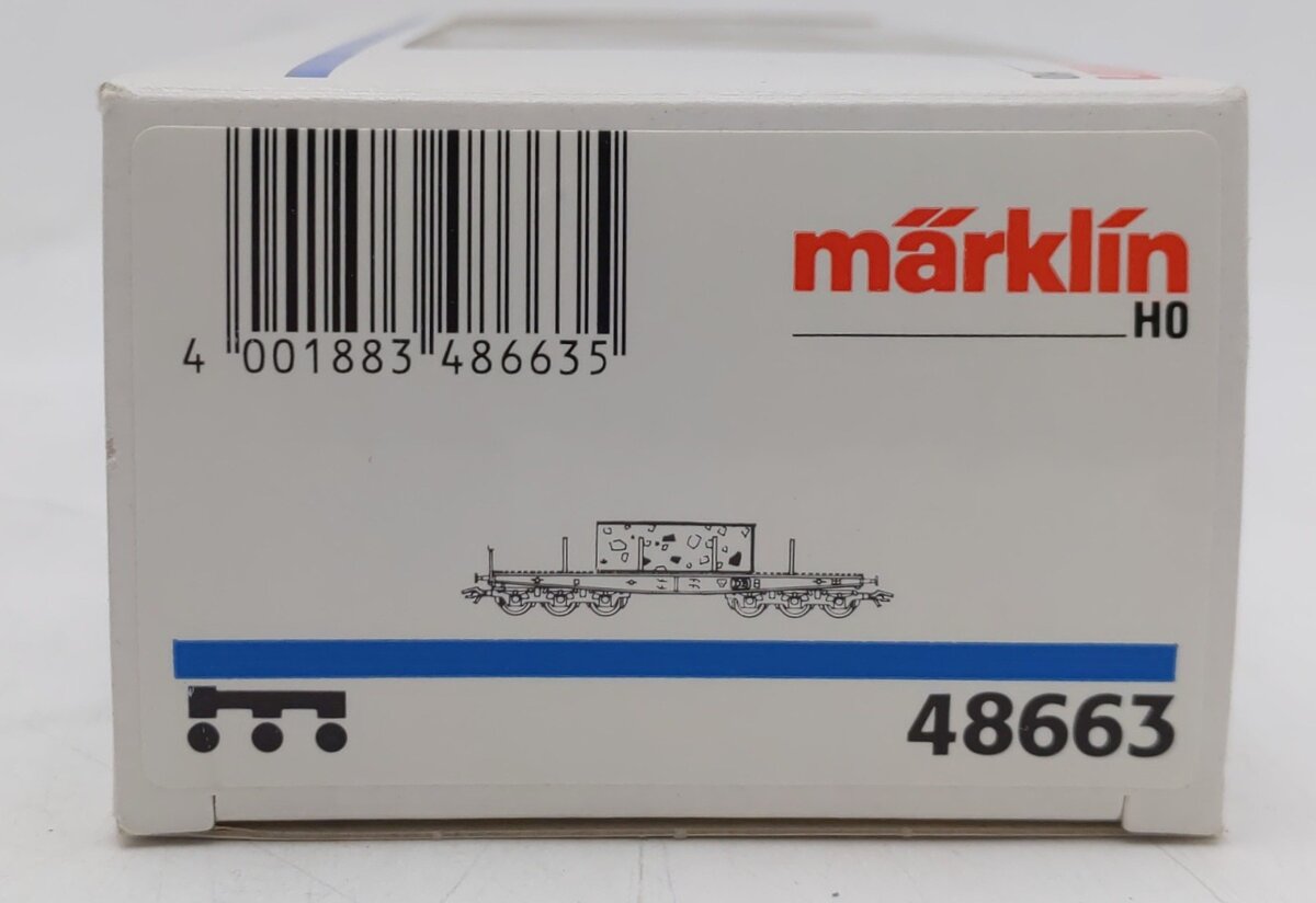 Marklin 48663 HO Scale DB Flatcar w/Load EX/Box