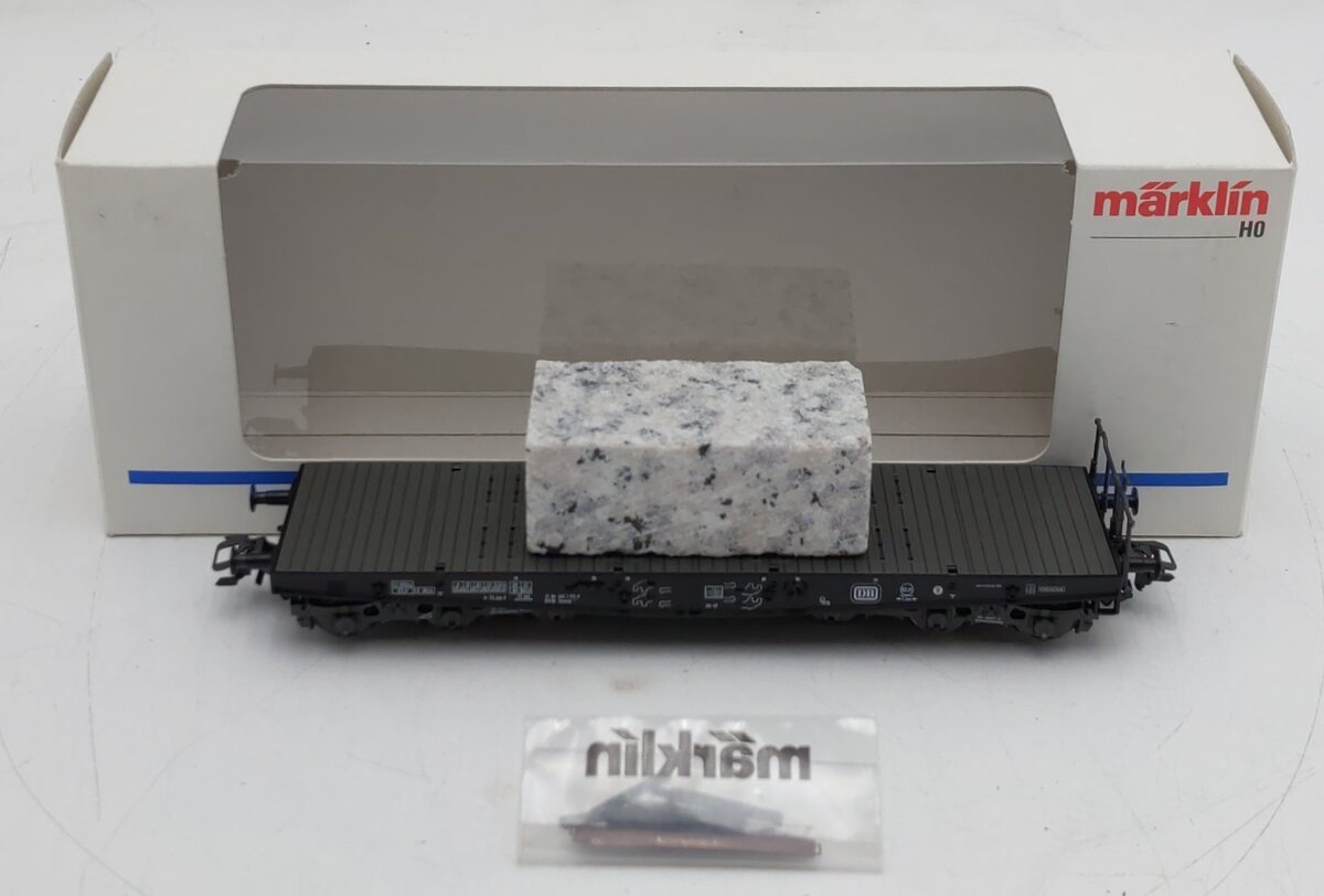 Marklin 48663 HO Scale DB Flatcar w/Load EX/Box
