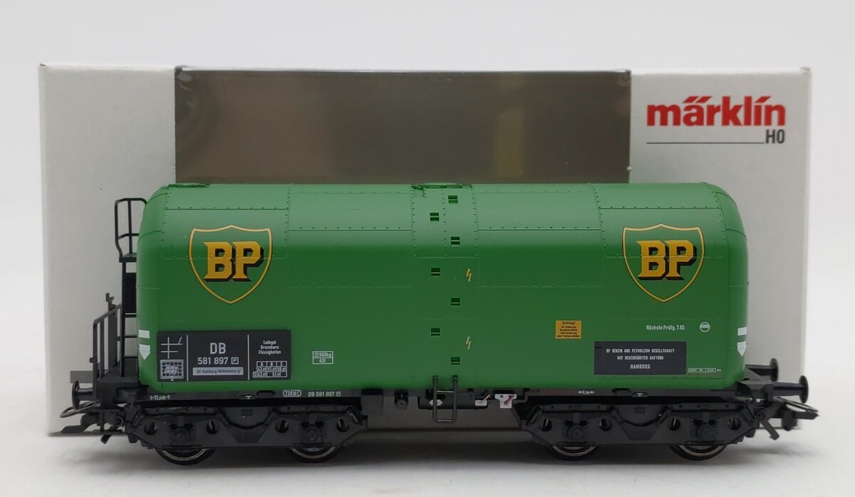 Marklin 47913 HO Scale BP Heavy Oil Tank Car EX/Box