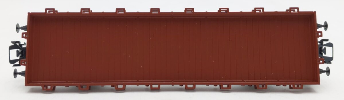 Marklin 46363 HO Scale DB German Federal Flat Car w/Stakes & Tractors EX/Box