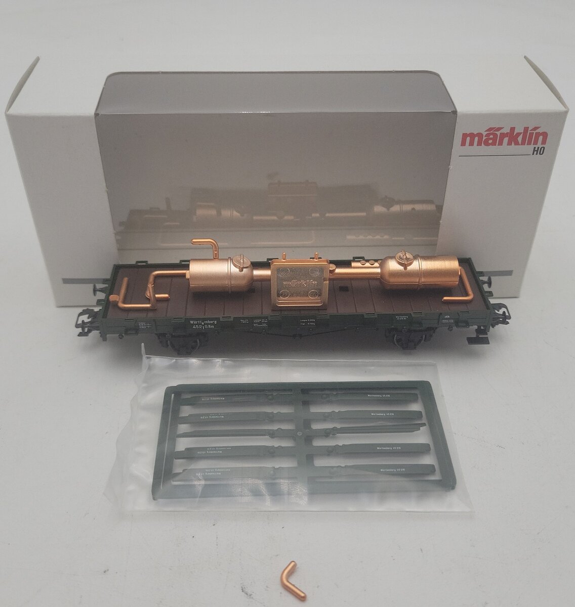 Marklin 46364 HO Scale Type RM KWStE Stake Car EX/Box