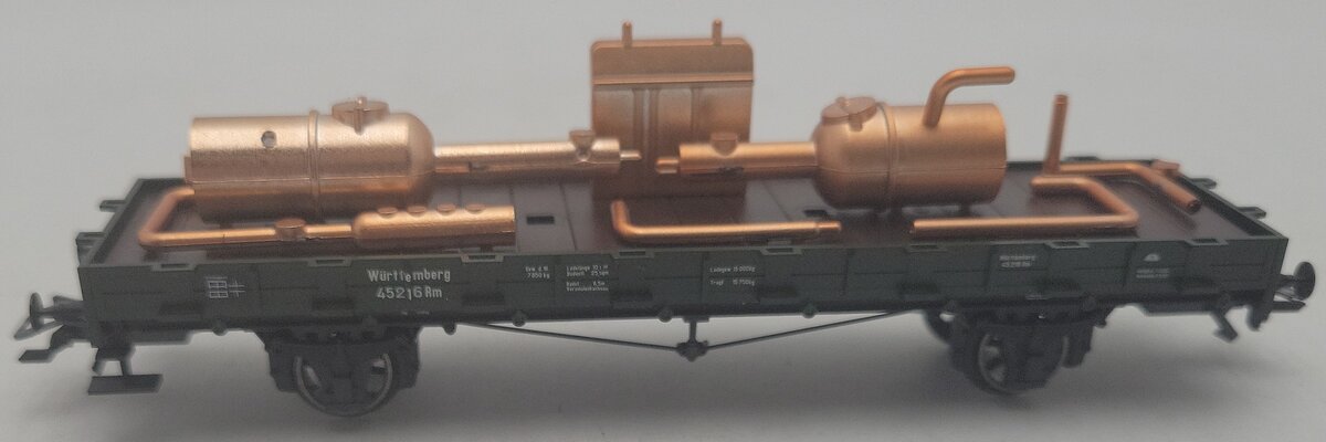 Marklin 46364 HO Scale Type RM KWStE Stake Car EX/Box