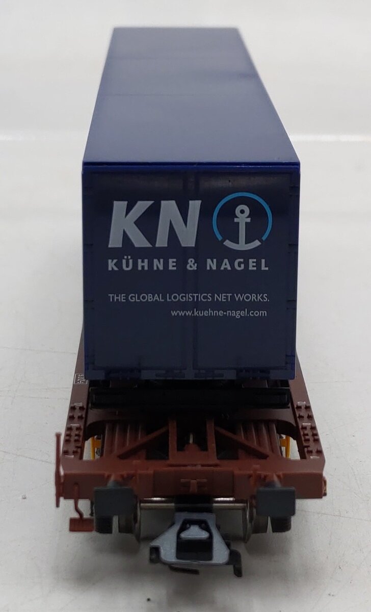 Marklin 47443 HO KN Depressed Well Flat Car w/ Truck Trailer EX/Box