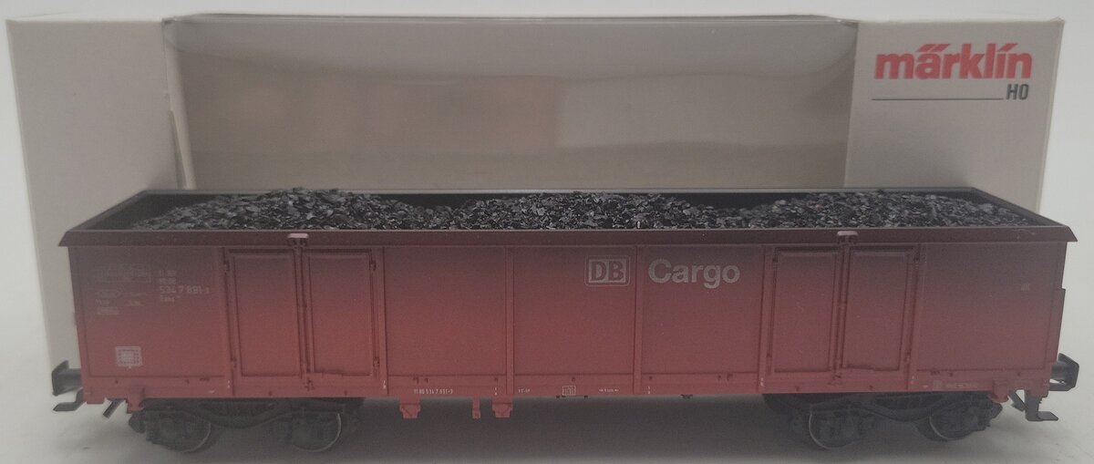 Marklin 46903 HO Scale DB AG Eaos Gondola w/Coal Load LN/Box