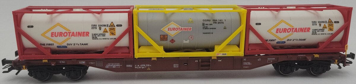 Marklin 47072 DBAG Flatcar with Tank Containers LN/Box