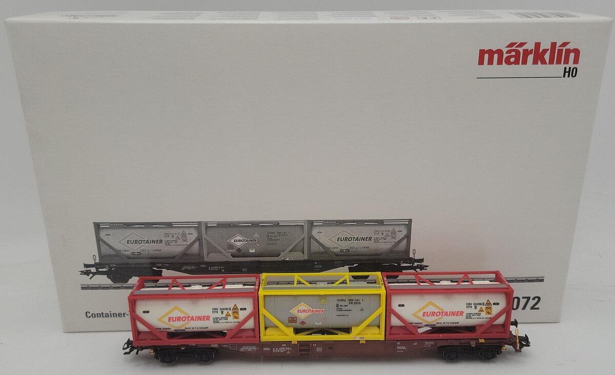 Marklin 47072 DBAG Flatcar with Tank Containers LN/Box