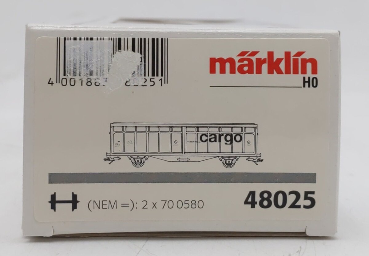 Marklin 48025 HO Scale Cargo Freight Car EX/Box